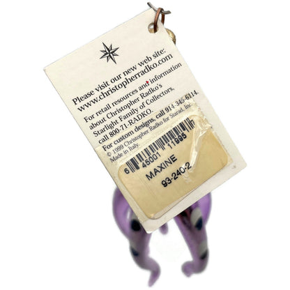 Christopher Radko Maxine Purple Octopus Glass Christmas Ornament 93-240-2