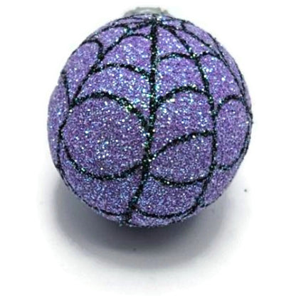 Patricia Breen Miniature Egg Spider Web Purple Halloween Christmas Tree Ornament