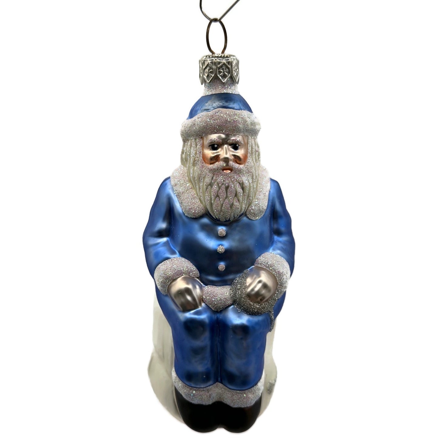 Patricia Breen Cyberspace Santa Sitting On Monitor Christmas Tree Ornament 9711