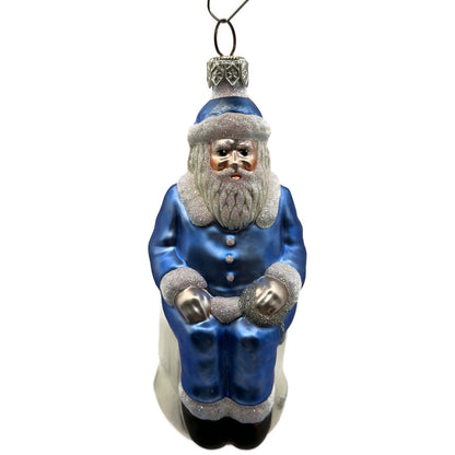 Patricia Breen Cyberspace Santa Sitting On Monitor Christmas Tree Ornament 9711