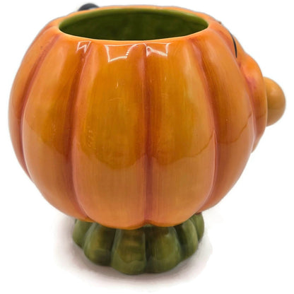 Department 56 Halloween Google Eye Pumpkin Coffee Tea Mug Cup Ceramic 56.34599