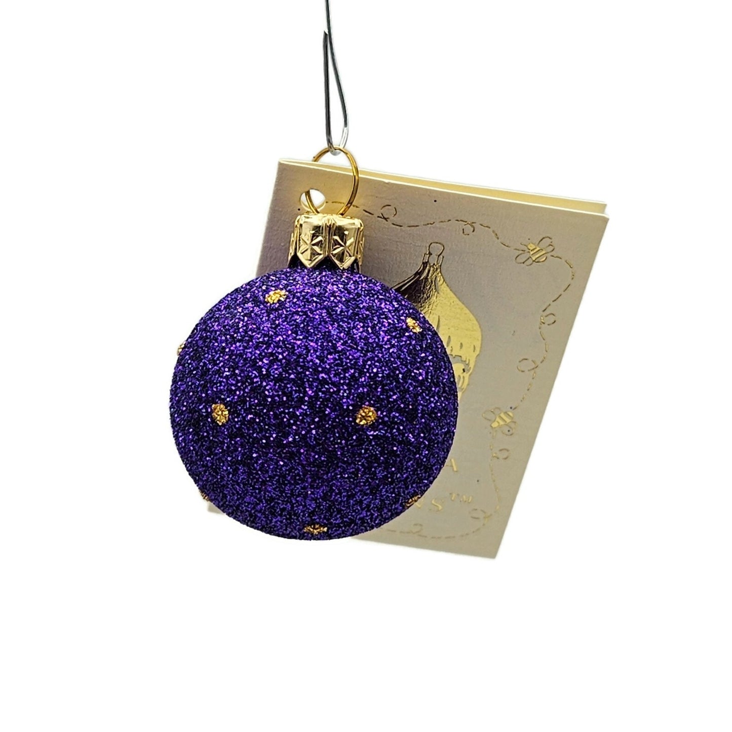 Patricia Breen Studio Gift Ball Santa Claus Leopard Hat Christmas Tree Ornament