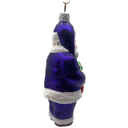 Patricia Breen A Snack For Rudolph Purple Glittered Hat Christmas Tree Ornament