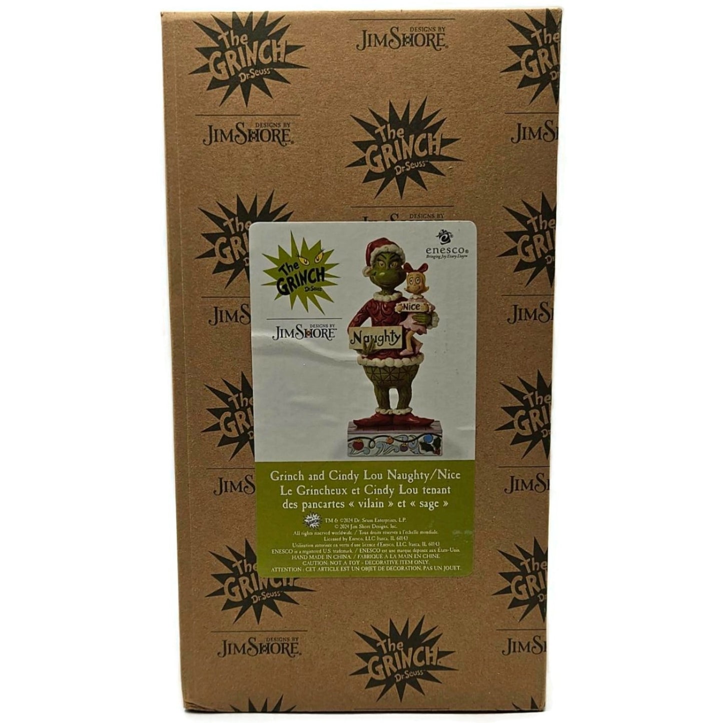Jim Shore Dr. Seuss Grinch And Cindy Lou Naughty Nice Enesco Figurine 6015212