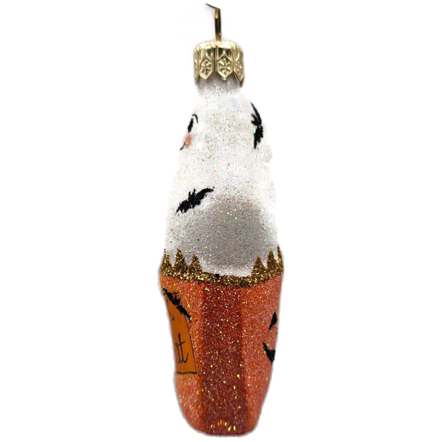 Patricia Breen Treat Seeker Orange Bag White Ghost Halloween Christmas Ornament