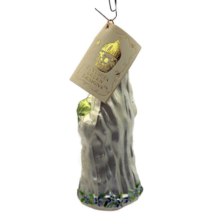 Patricia Breen Bountiful Madonna Flowers Pearl White Christmas Tree Ornament