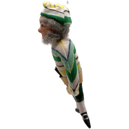 Gladys Boalt Smee The Pirate Peter Pan Stripe Fabric Signed Christmas Ornament