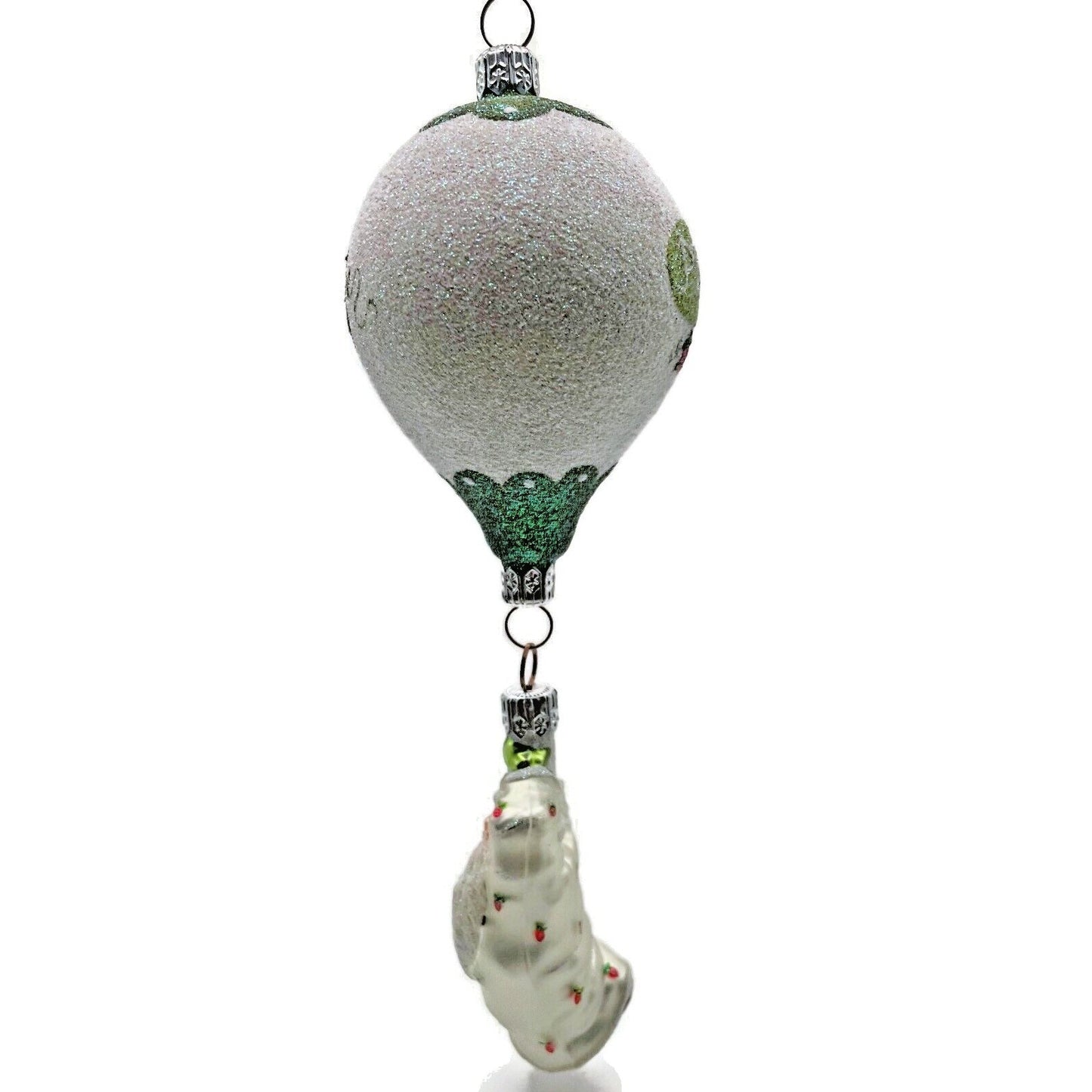 Patricia Breen Into the Blue Santa Claus Strawberry Fruit Christmas Ornament