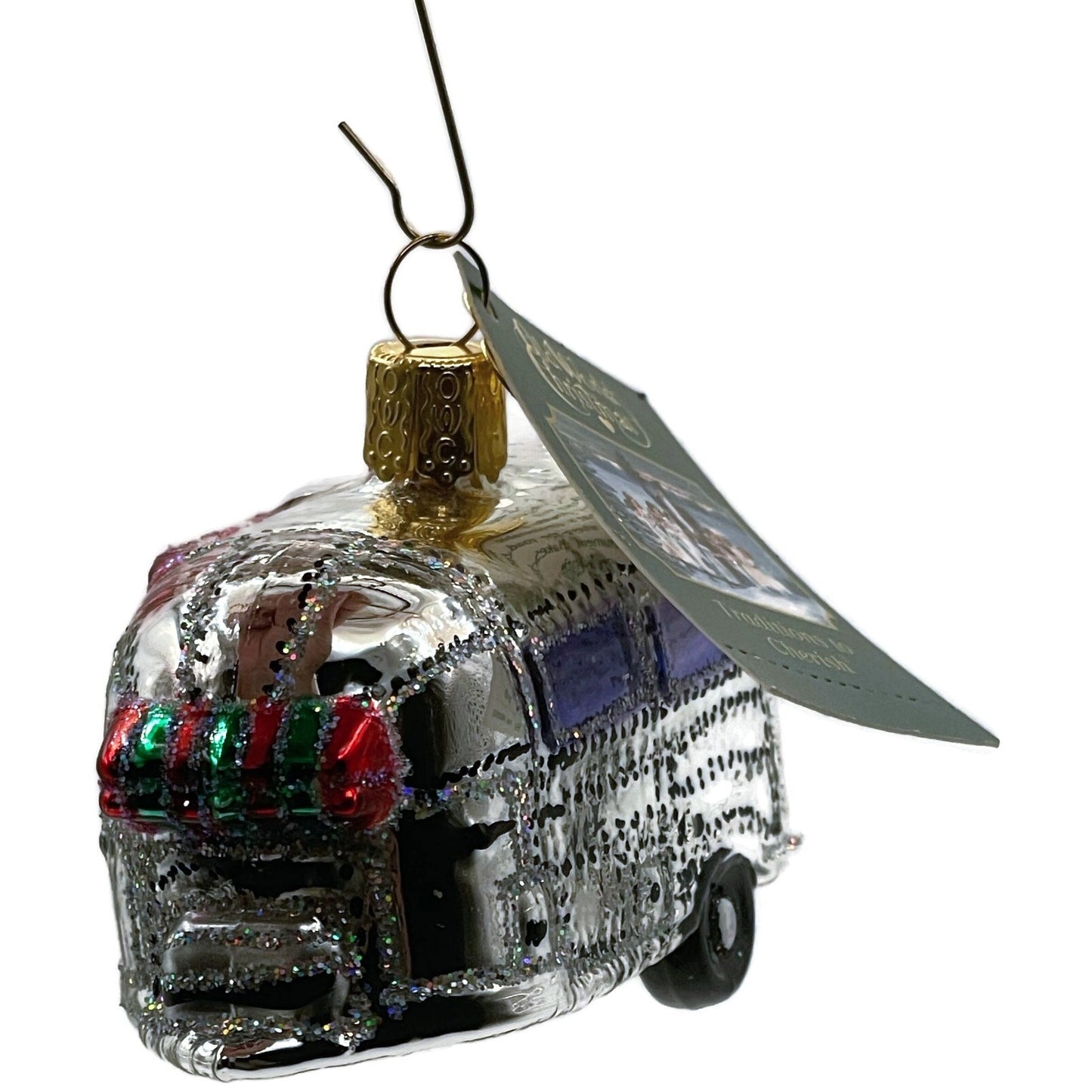 Vintage Camping Trailer Ornament Old World Christmas Holiday Tree OWC 46053