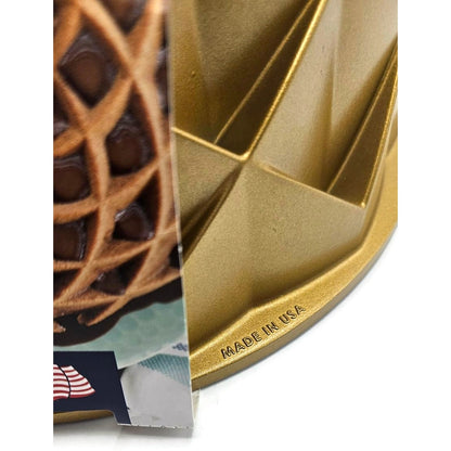 Bundt Jubilee Cake Pan Geometric Non Stick Heavy Cast Aluminum 10 Cup NordicWare
