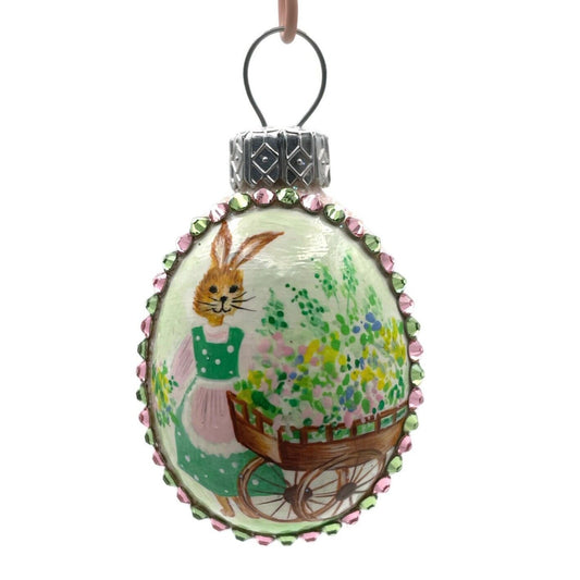 Patricia Breen Miniature Egg Abundance Bunny Flower Easter Christmas Ornament
