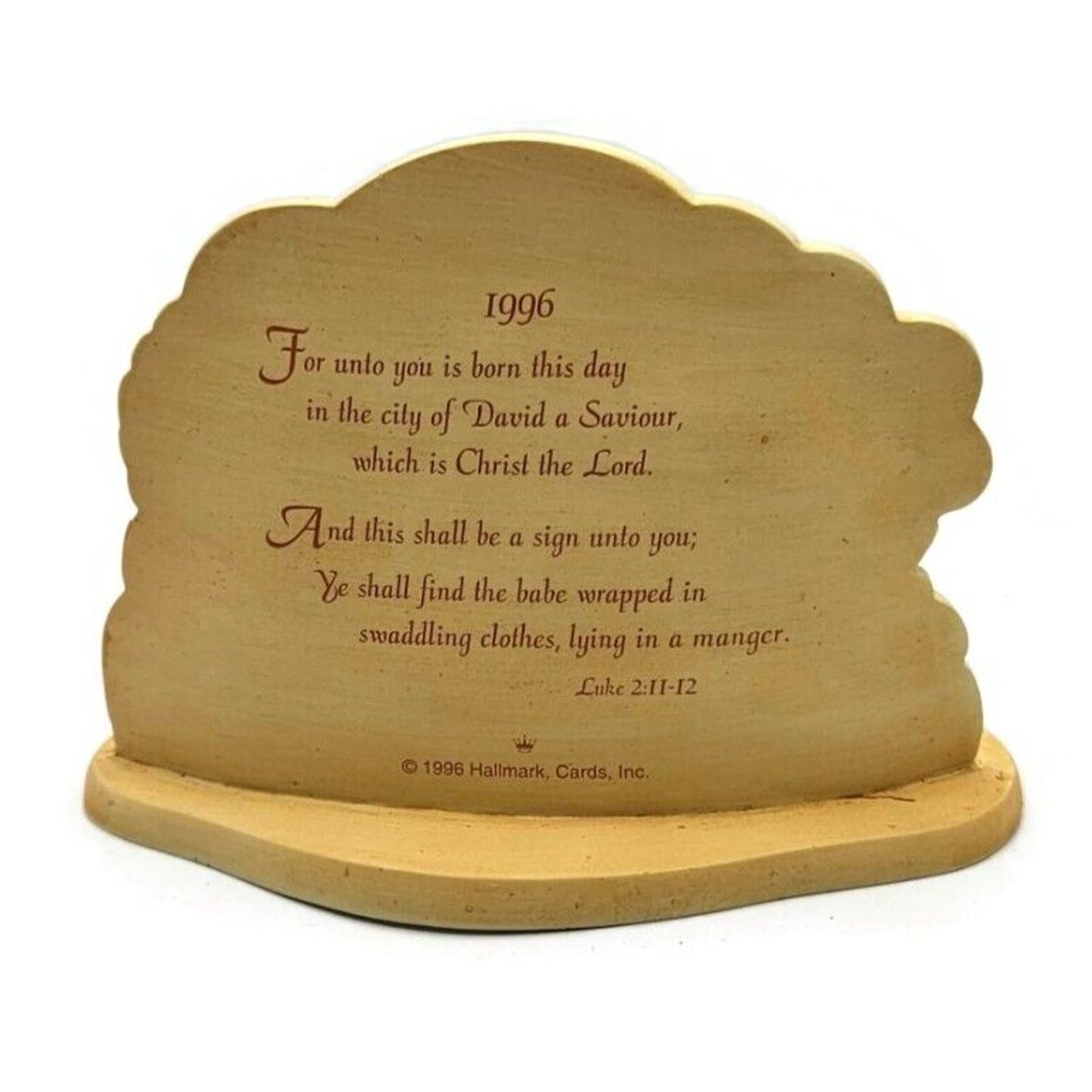 Hallmark Oh Holy Night Nativity Display 1996 With 3 Keepsake Christmas Ornaments