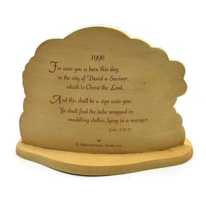 Hallmark Oh Holy Night Nativity Display 1996 With 3 Keepsake Christmas Ornaments
