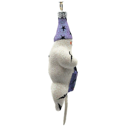 Patricia Breen Halloween Trickster Black Cat Lavender Ghost Christmas Ornament
