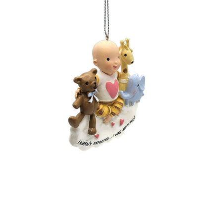 Baby's First Christmas Zoo Animals Adoption Resin Holiday Tree Ornament Midwest