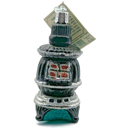 Old World Christmas 2008 Potbelly Stove Black Americana OWC Ornament Decoration