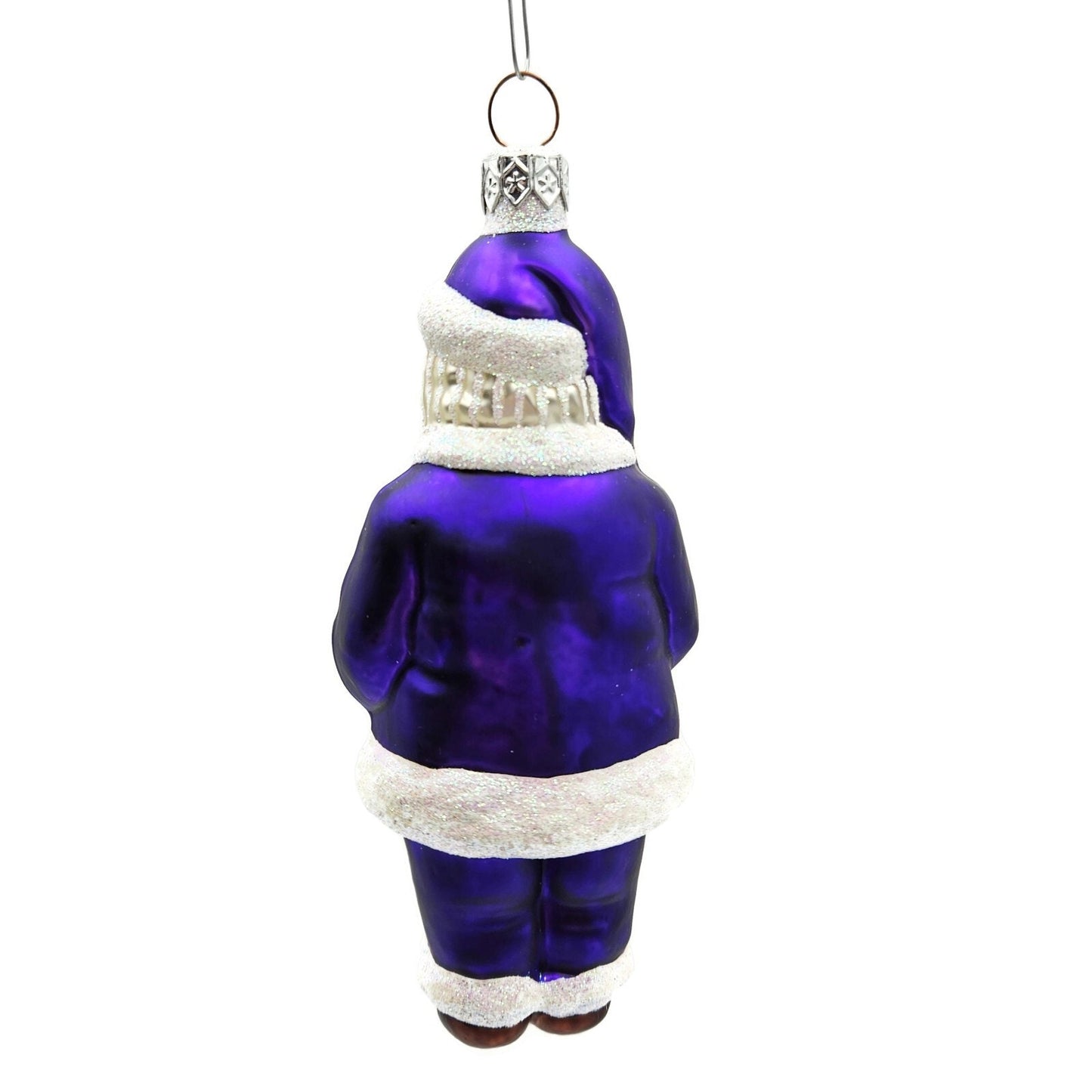 Patricia Breen A Snack For Rudolph Purple Santa Christmas Holiday Tree Ornament