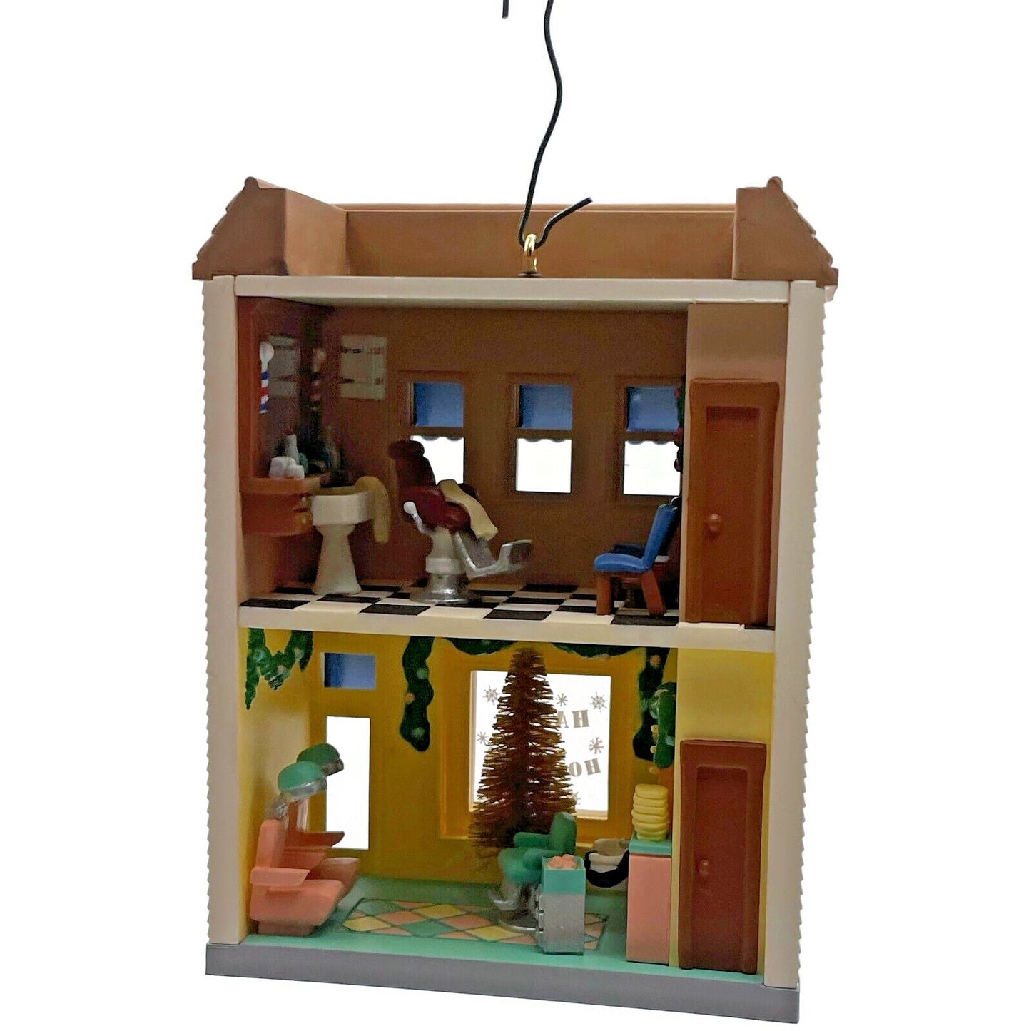 Hallmark Barber Beauty Nostalgic Shops 2004 Christmas Keepsake Ornament House