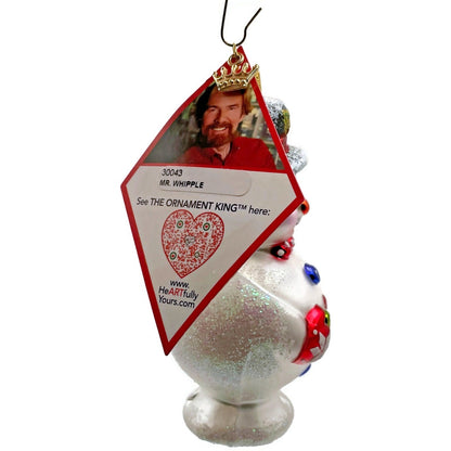 Heartfully Yours Ornament Mr. Whipple Snowman With Hat Christmas Radko Decor