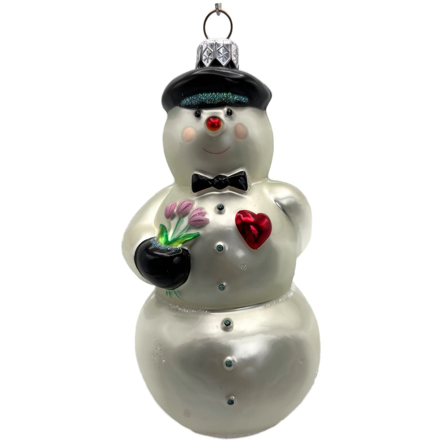 Patricia Breen My Heart Belongs To You Red Heart Amour Dots Christmas Ornament