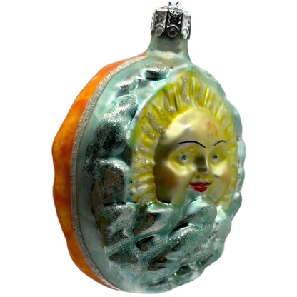Christopher Radko Dawn & Dusk Double Sided Celestial Christmas Ornament 91-034-0