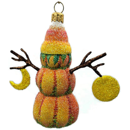 Patricia Breen Jolly Pumpkin Jack O Lantern Moon Striped Halloween Ornament 2917