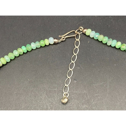 Aqua Rondelle Beaded Necklace Mine Finds By Jay King Chrysoprase Graduated