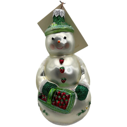 Patricia Breen Strawberry Snowman Fruit Summer Christmas Tree Ornament NM