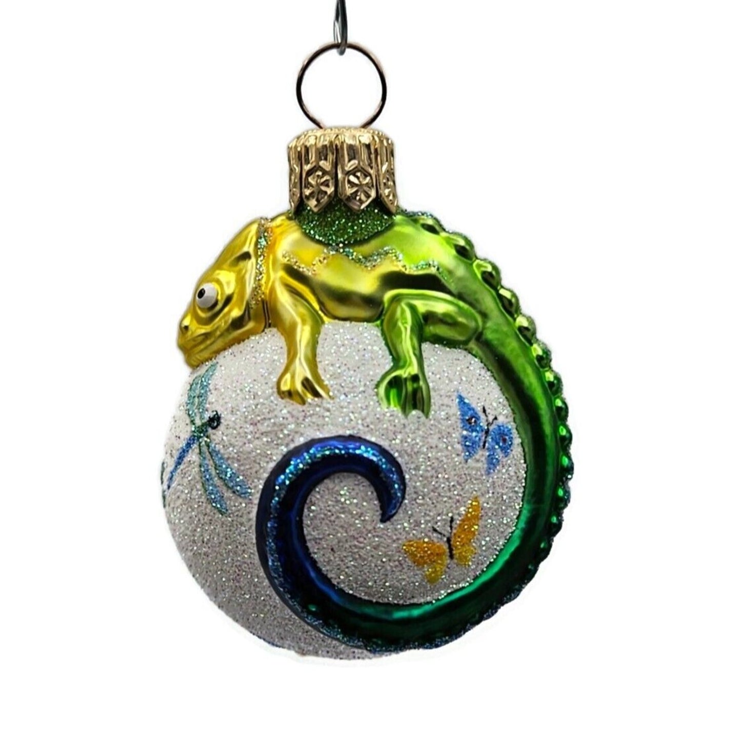 Patricia Breen Miniature Chameleon Butterflies Spring Christmas Tree Ornament