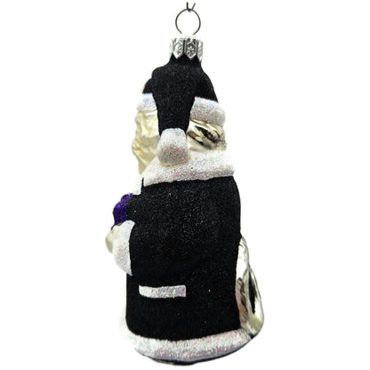 Patricia Breen Kitty Claus Black Purple Present Cat Halloween Ornament CATZ AUC