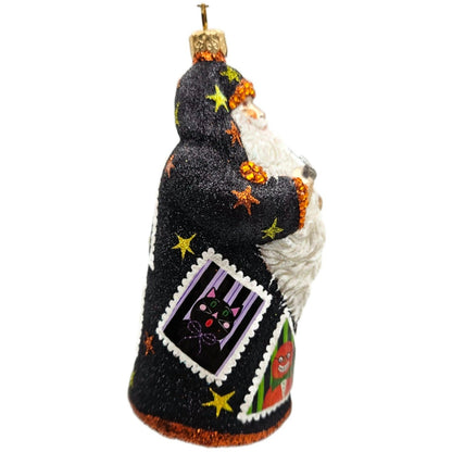 Patricia Breen Evans Santa Hob Goblins Black Moon Stars Halloween Ornament HCB