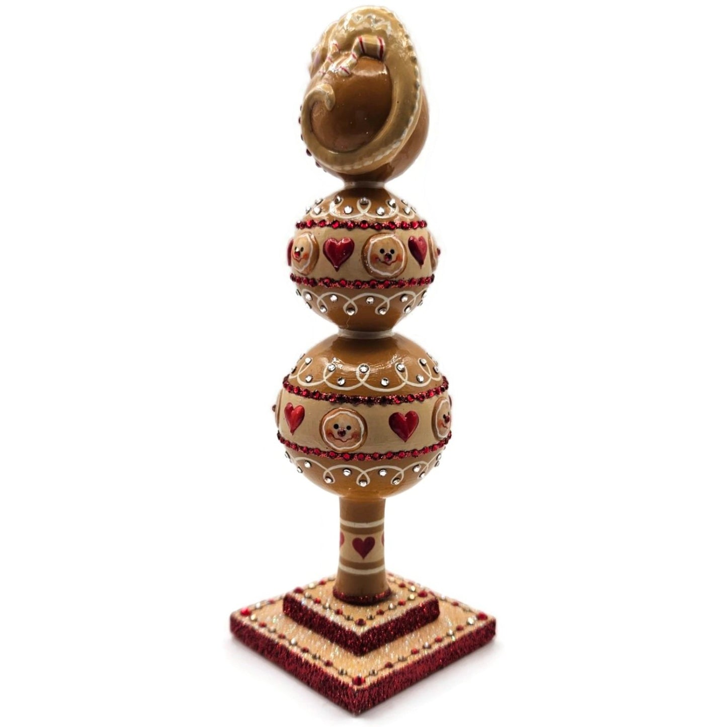 Patricia Breen Miniature Chameleon Finial Gingerbread Christmas Tree Topper