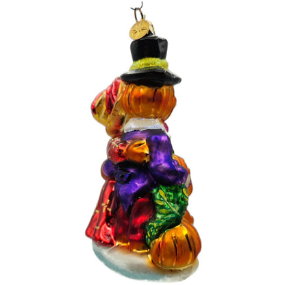Christopher Radko The Patch worthies Orange Pumpkin Halloween Ornament 01-0518-0