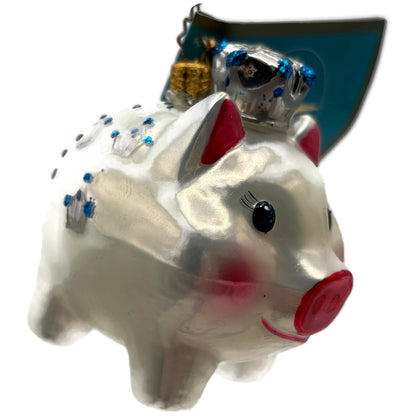 Christopher Radko Little Pen Pals Pig Pink Prince Pet Christmas Ornament 1012211