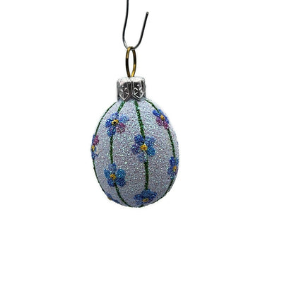 Patricia Breen Miniature Egg Please Remember Forget Me Not Easter Tree Ornament
