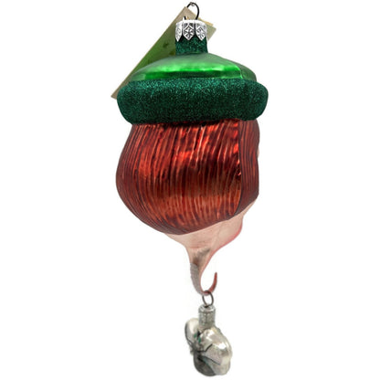 Patricia Breen I Don't Know Why She Swallowed a Fly Green Hat Christmas Ornament