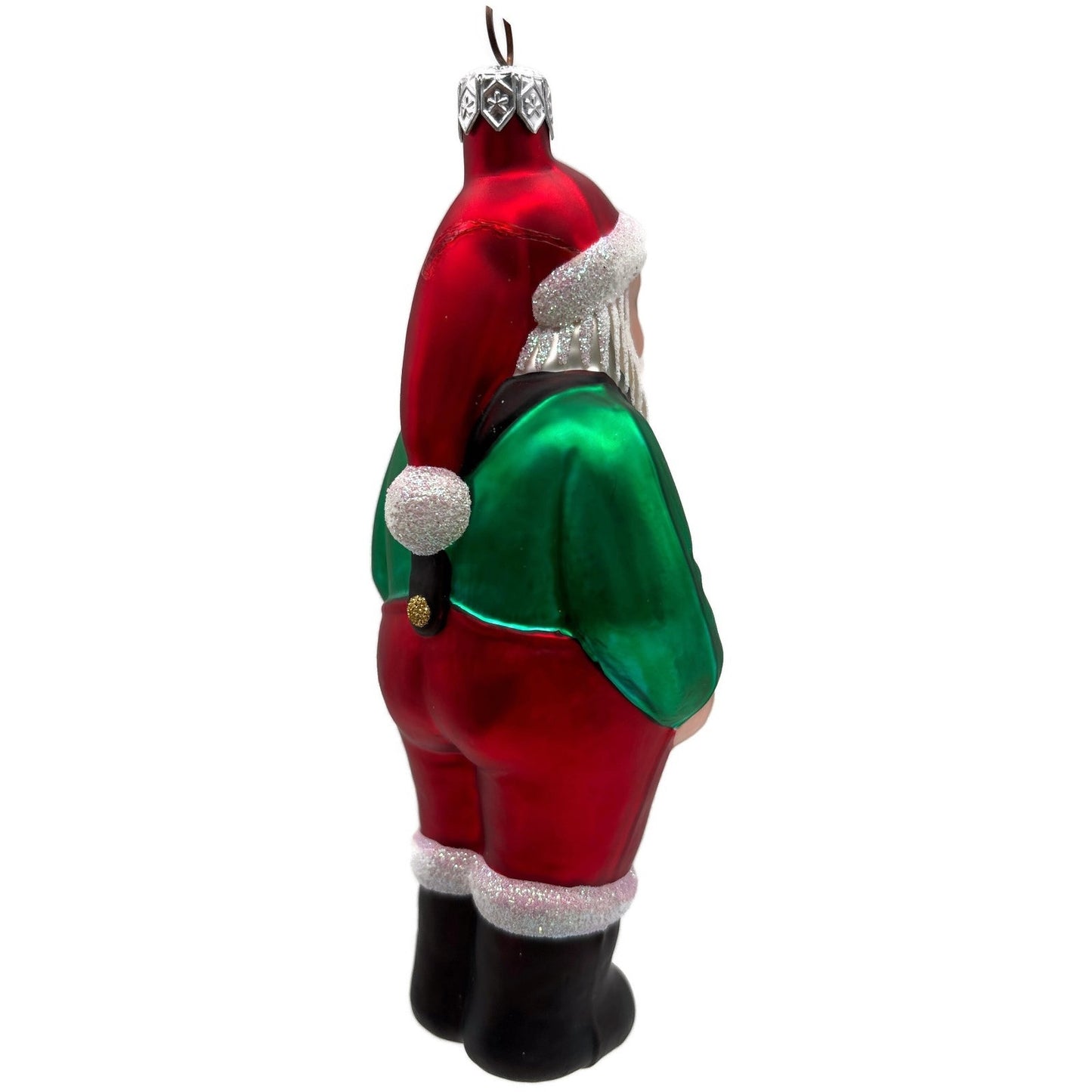 Patricia Breen Workshop Santa Green Shirt Red Pants Christmas Tree Ornament