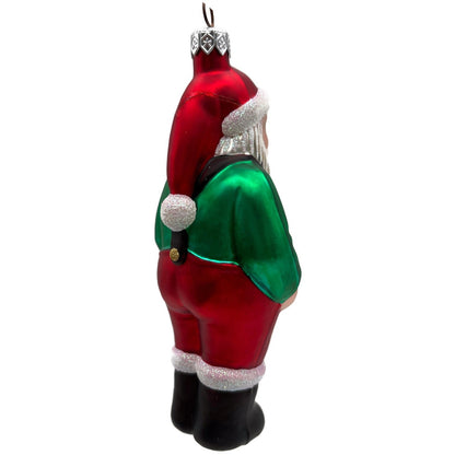 Patricia Breen Workshop Santa Green Shirt Red Pants Christmas Tree Ornament