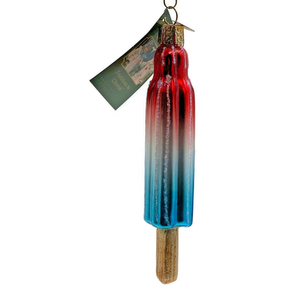 OWC Red White Blue Ice Pop Ornament Old World Christmas Summer Patriotic Decor