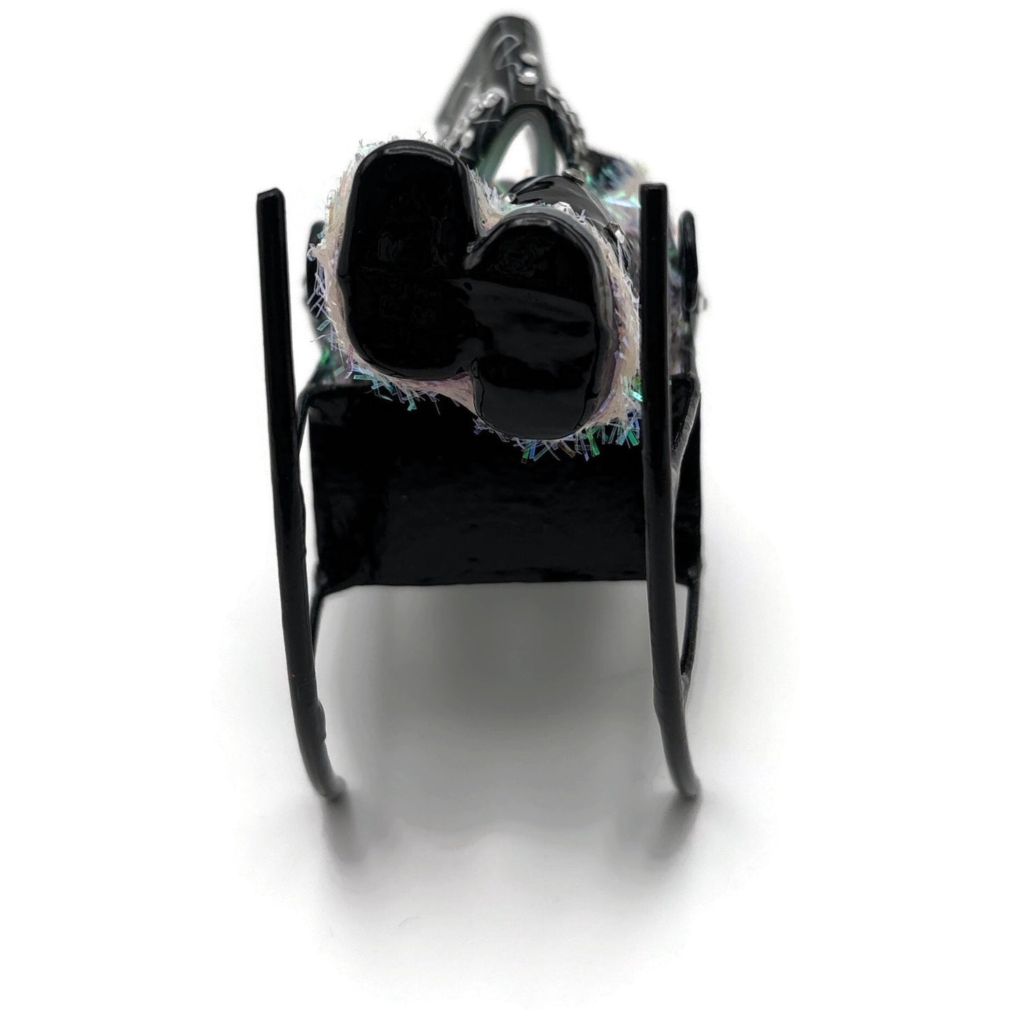 Patricia Breen Fitzgerald Santa Black Rocking Chair Standing Christmas Ornament