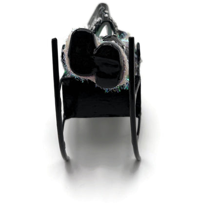 Patricia Breen Fitzgerald Santa Black Rocking Chair Standing Christmas Ornament