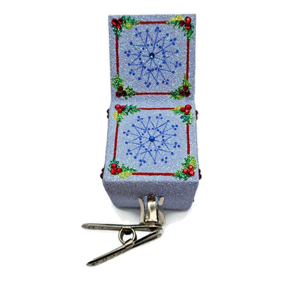 Patricia Breen Pop Goes the Chameleon Reindeer Holly Clip On Christmas Ornament