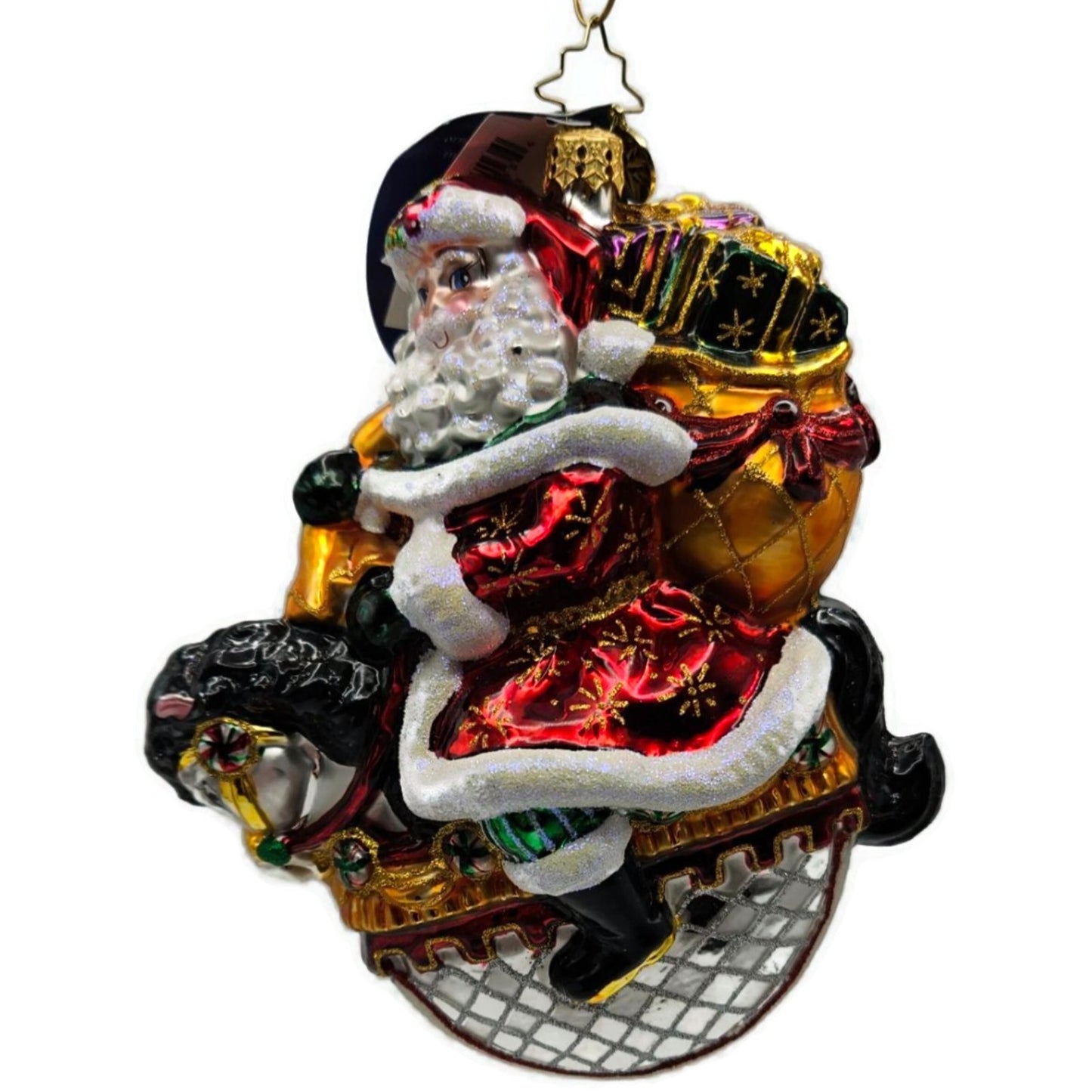 Christopher Radko Winter Rider Santa Motorcycle Christmas Ornament LE 566/925