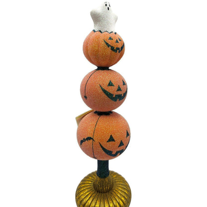 Patricia Breen Ghostly Finial Bats Spiders Jack-O-Lantern Halloween Tree Topper