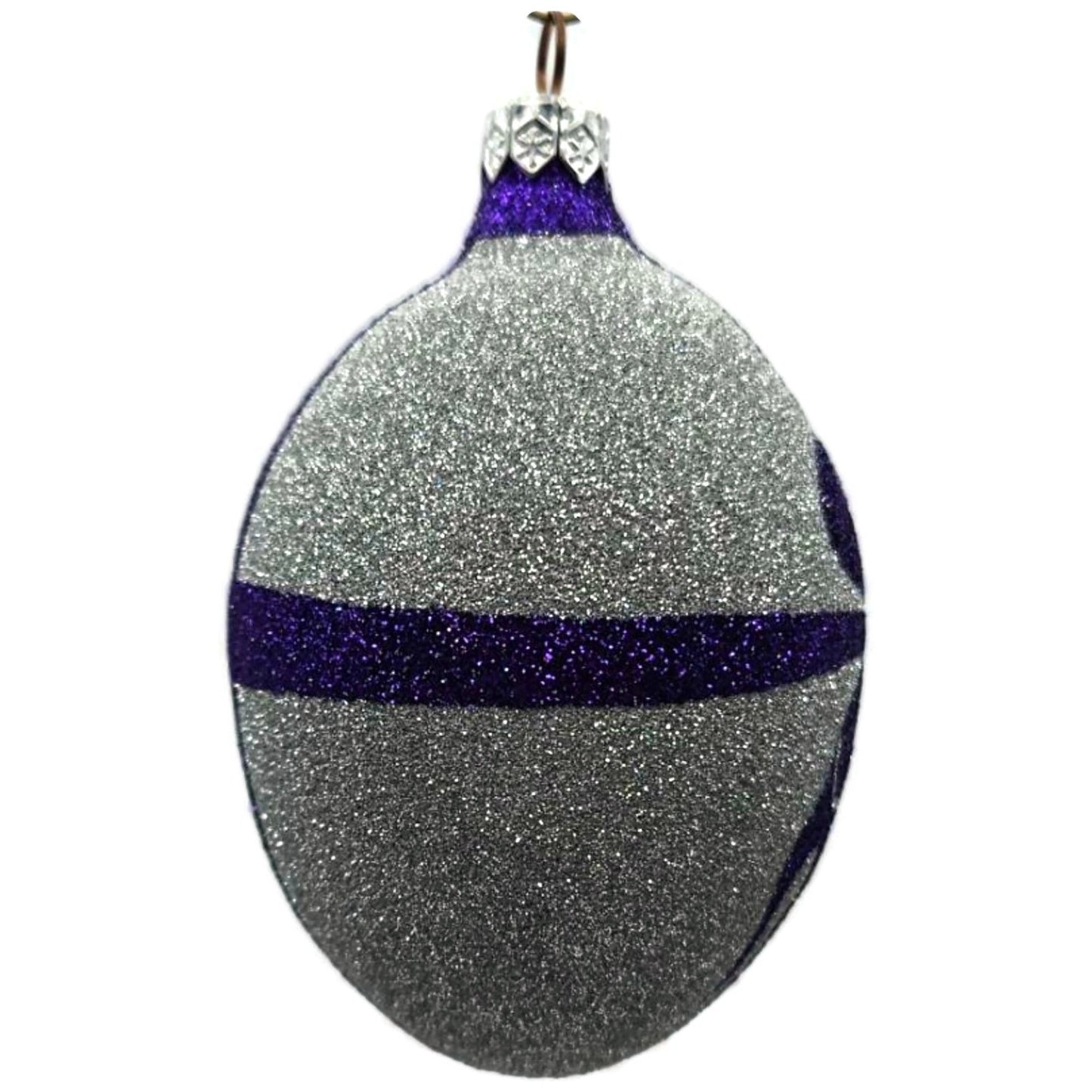 Patricia Breen Egg Gray Purple Present Easter Christmas Tree Ornament TCS