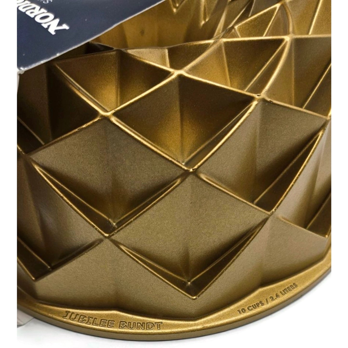 Bundt Jubilee Cake Pan Geometric Non Stick Heavy Cast Aluminum 10 Cup NordicWare