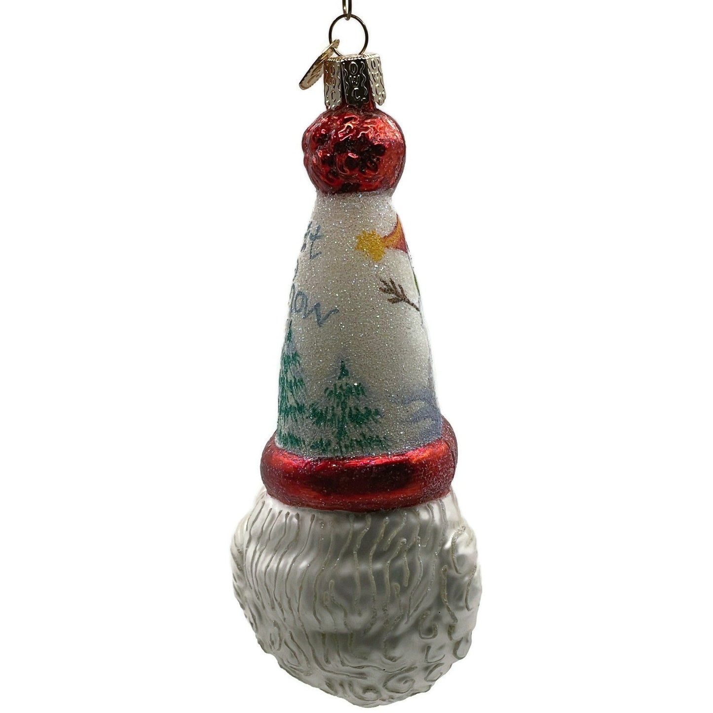 OWC Let It Snow Santa Claus Head Ornament Snowman Old World Christmas Tree Decor
