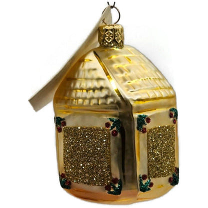 Patricia Breen Hickory Dickory Clock Gold Green Trim Christmas Tree Ornament