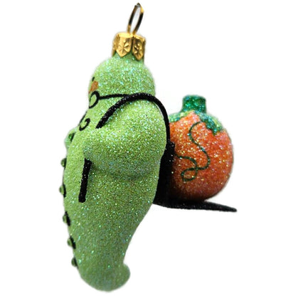 Patricia Breen Halloween Delivery Green Frankenstein Orange Christmas Ornament