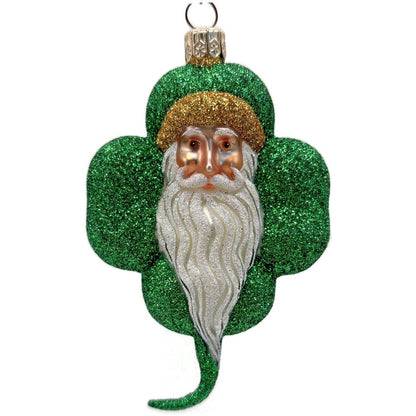 Patricia Breen Eire Santa Green Shamrock St. Patrick's Christmas Tree Ornament